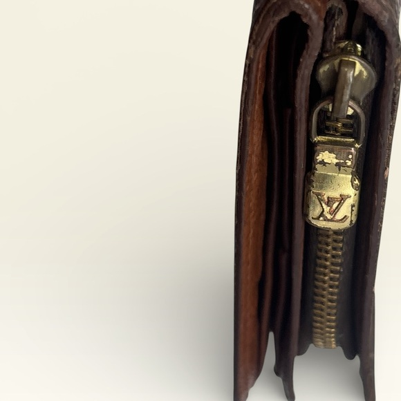 Louis Vuitton Gold and Brown Monogram Bifold Wallet w/ COA - Picture 7 of 16